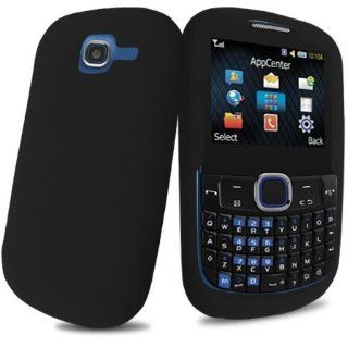 Black Silicone Skin Case Cover for Samsung SGH A187 AT&T