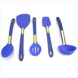 Silvermark 5 Pc Silicone Tool Set Blue Turner Slotted