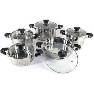 Heavy duty 18/10 Stainless Steel 10 piece Cookware Set Today $86.99 4