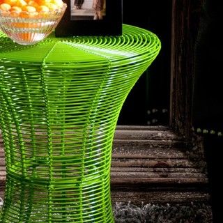 Cordoba Indoor/Outdoor Green Round Side Table