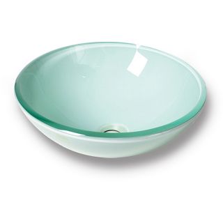 White Modern Tempered Glass Vessel Bathroom Sink Today $94.99 2.0 (1
