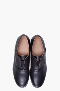 Jil Sander Black Leather Dress Shoes for men