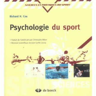 PSYCHOLOGIE DU SPORT   Achat / Vente livre Richard H. Cox pas cher