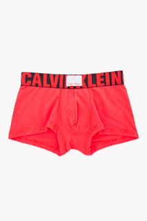 Calvin Klein Red Microfiber Stretch Trunks for men