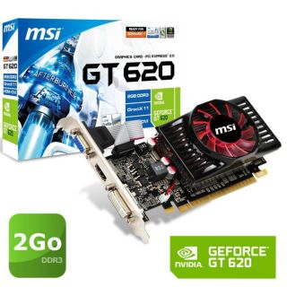 GeForce GT 620  2 Go GDDR3   PCI Express 2.0 (N620GT MD2GD3/LP