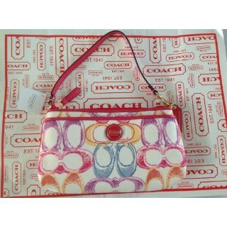 COACH SIS Scribble Print Large Wristlet Converts to Small Top Handle