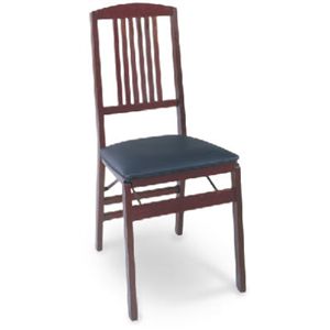 Cosco Products 14 270 DMB Dark Mahogany Wood Folds Chair, Pack of 2