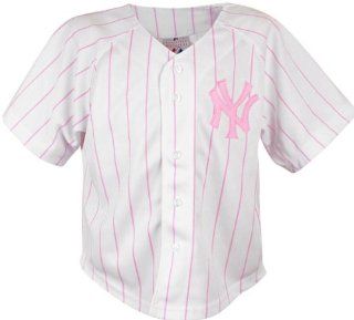 New York Yankees MLB Pink Majestic Girls Toddler Baseball