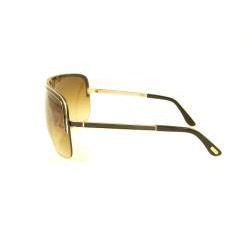 Tom Ford Gianna Black/ Gold Metal Shield Sunglasses