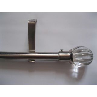 Modern 86 to 120 inch Extendable Metal Curtain Rod Set