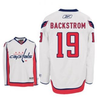 BACKSTROM #19 Washington Capitals Reebok Premier Away NHL