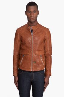 G Star New Essential Leather Jacket for men