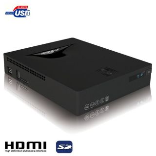 Disque dur multimedia   Sortie HDMI, péritel   Lecteur de cartes