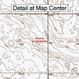 USGS Topographic Quadrangle Map   Deering, North Dakota