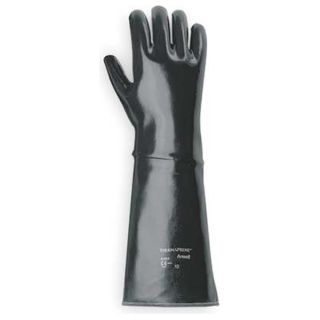 Ansell 19 024 Chemical Resistant Glove, 18" L, Sz 10, PR