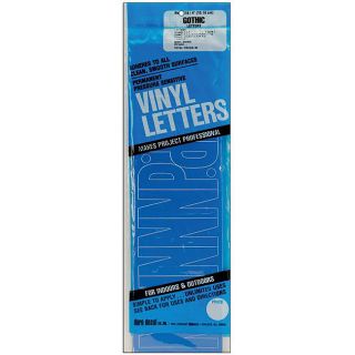 Gothic Blue 4 inch Permanent Adhesive Vinyl Letters Today: $5.29 1.0