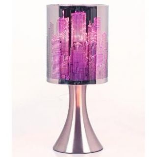 Lampe New York violet   Achat / Vente LAMPE A POSER Lampe New York