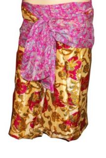 Vintage Beautiful 2 Layers Long Silk Skirt/dress #B 202: Clothing