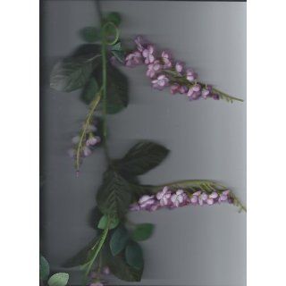 SMALL PURPLISH FLOWER GARLAND WITH HANGING LOOPS (6 FOOT