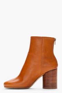 Maison Martin Margiela Coffee Brown Copper lined Boot for women