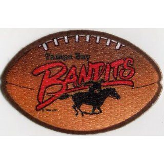 USFL Tampa Bay Bandits 4 Oval Velvet Football Patch
