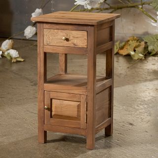 Handmade Rosewood Nightstand with Forged iron Hardware (India