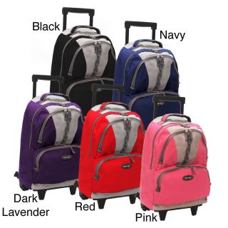 Olympia 18 inch Rolling Polyester Backpack with Retractable Handle
