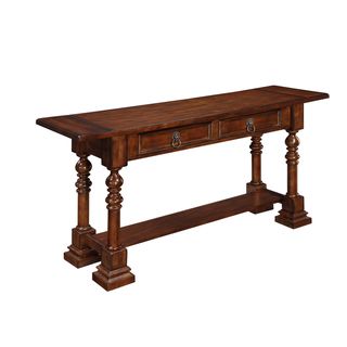 Creek Classics Two Drawer Walnut Console Table