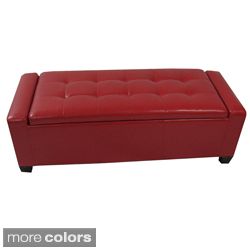 Contemporary Leatherette Storage Ottoman Bench Today $197.99