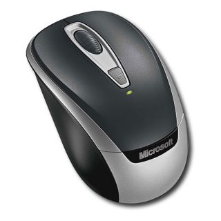 Microsoft 6BA 00002 Wireless Mobile 3000 4 BTN Black Mouse