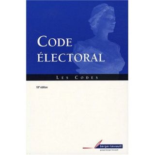 Code électoral (18e édition)   Achat / Vente livre Hervé Cauchois