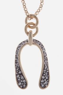Juicy Couture Pave Wishbone Necklace for women