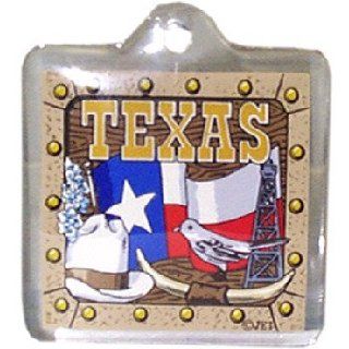 382811   Texas Keychain Lucite Flag/Bird/Hat Case Pack 96