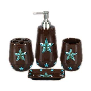 Turquoise Star Bathroom Set