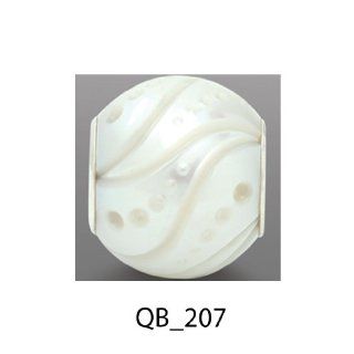  Authentic Galatea White Freshwater Pearl Queen Bead QB 207 Jewelry