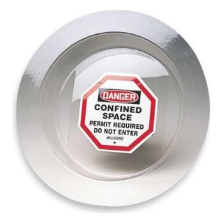 Allegro 9400 24 Danger Sign, 4In, BK and R/WHT, ENG, Text