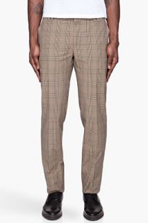 Marc Jacobs Khaki Cape Check Coating Trousers for men