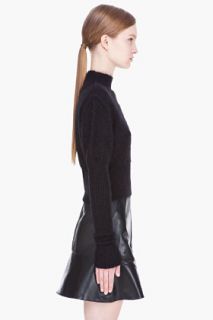 Rick Owens Black Ala Cropped Sweater for women