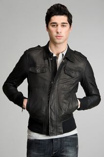 Diesel Least Black Leather Jacket for men