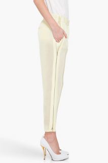 3.1 Phillip Lim Yellow Silk Zip Pants for women
