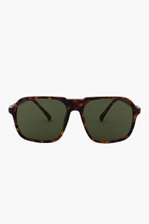 Dries Van Noten Tortoiseshell Square Aviator Sunglasses for women