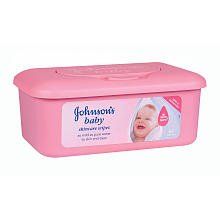 Johnson & Johnson No More Tears Tub of Wipes   64 Count