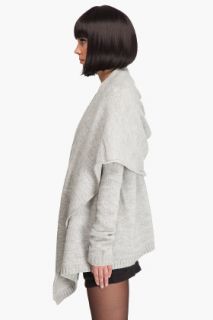 Wayne Hooded Loose Sweater Jacket for women