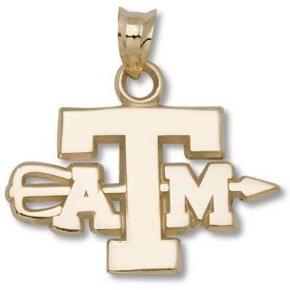 Texas A & M Aggies ATM Archery Pendant   14KT Gold