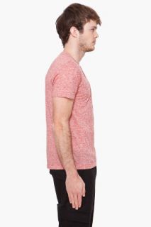 Theory Flame Knit Henley T shirt for men