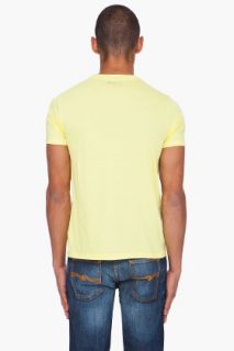 Edun Yellow Tape T shirt for men