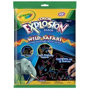 Crayola Color Explosion Black Wild Safari Toys & Games
