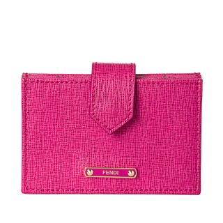 Fendi Pink Saffiano Leather Accordion Card Case Today $199.99