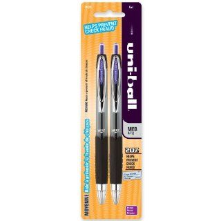 uni ball 207 Retractable Medium Point Gel Pens, 2 Purple