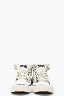 Diesel Bleached Denim Persis Sneakers for women
